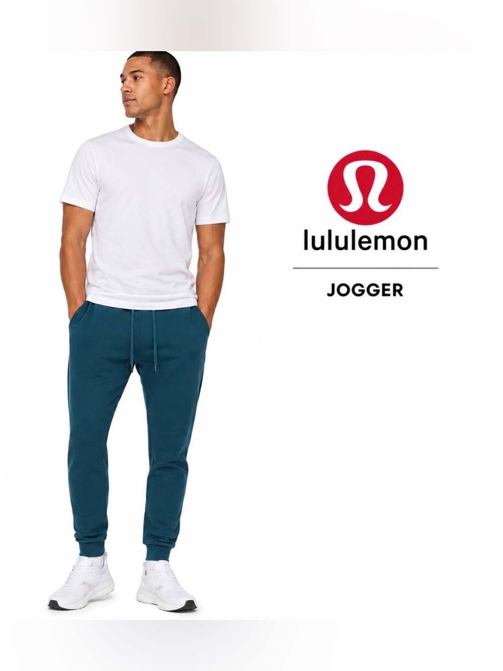 Lululemon City Sweat Jogger Green Jasper Men's Large Tapered Drawstring Pants